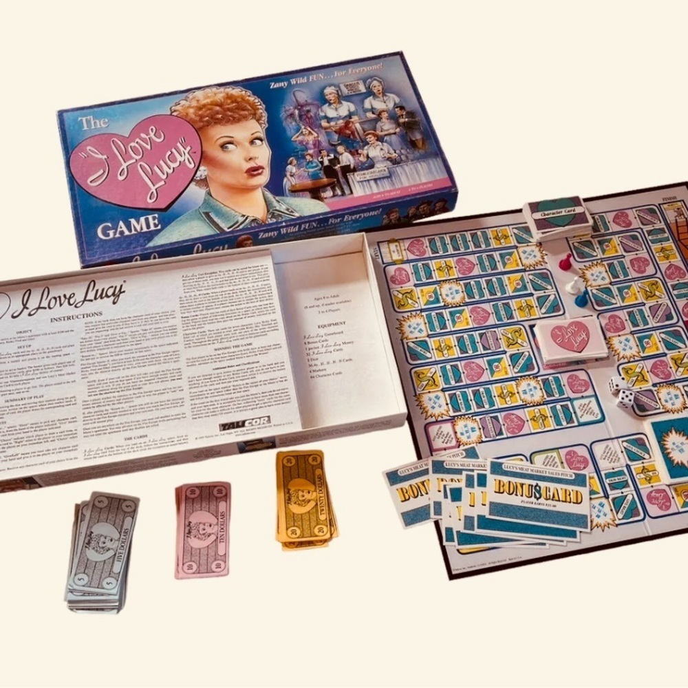 I LOVE LUCY Board Game Complete Cards Pieces Dice Instruction 2 to 4 Players - Picture 2 of 3